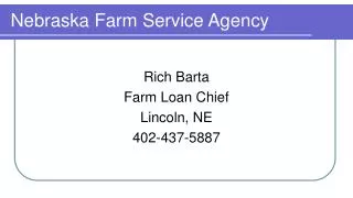 Nebraska Farm Service Agency