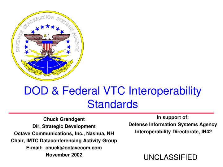 dod federal vtc interoperability standards