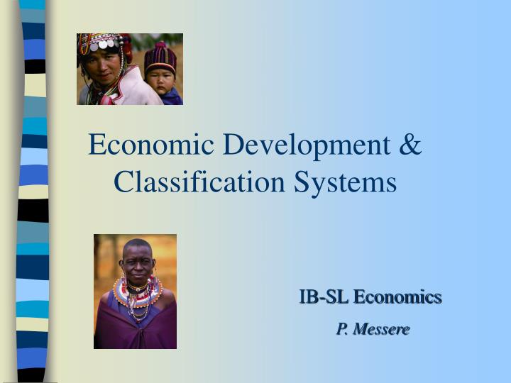 economic development classification systems