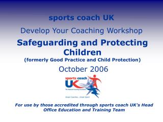 sports coach UK Develop Your Coaching Workshop