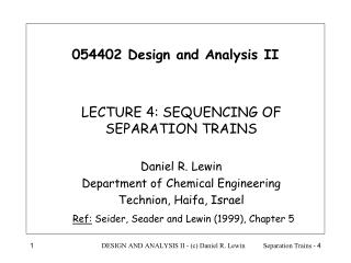 054402 Design and Analysis II