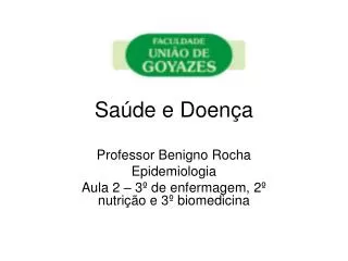 Saúde e Doença