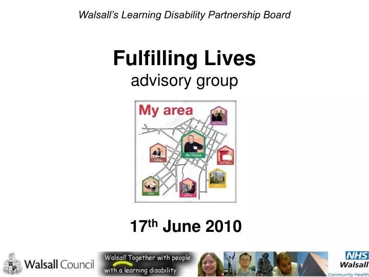 walsall s learning disability partnership board fulfilling lives advisory group
