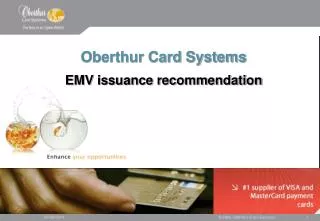 Oberthur Card Systems EMV issuance recommendation