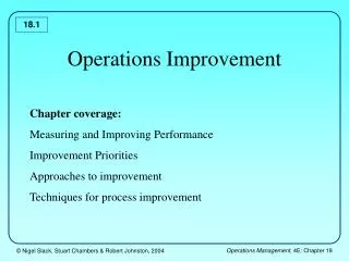 Operations Improvement