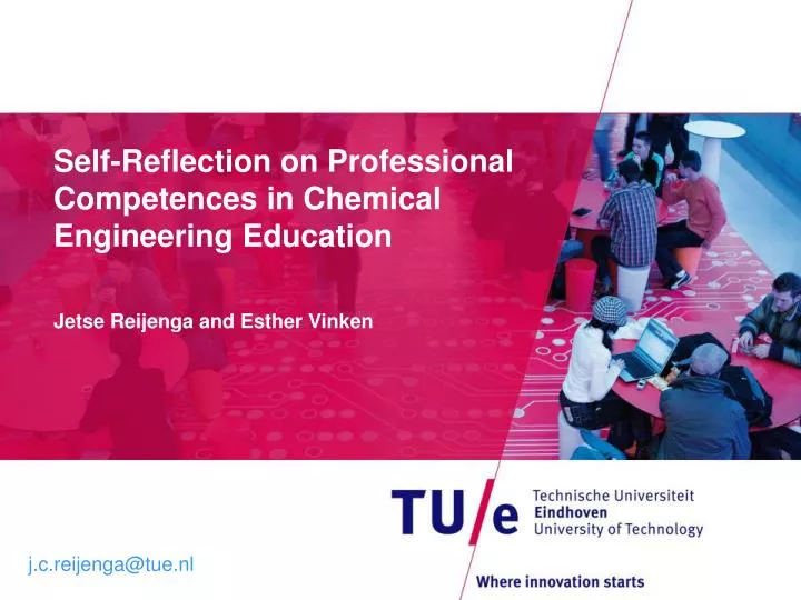 self reflection on professional competences in chemical engineering education