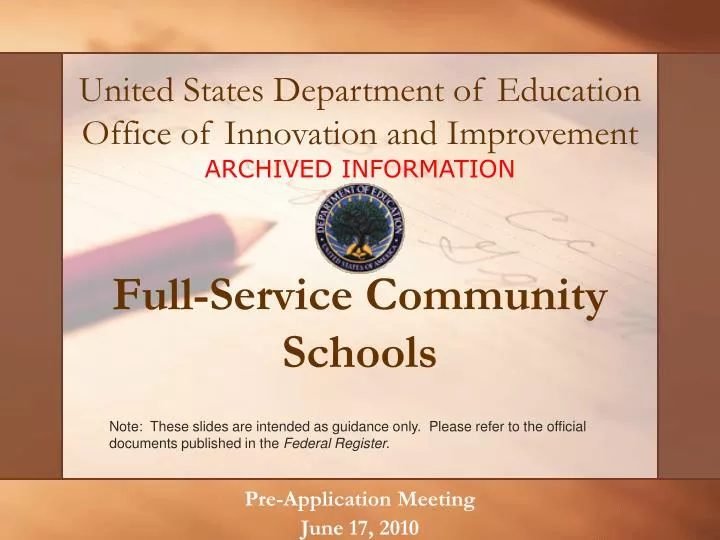 full service community schools
