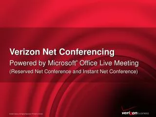 Verizon Net Conferencing