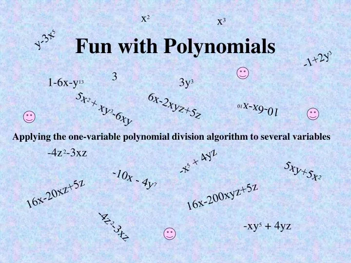 fun with polynomials