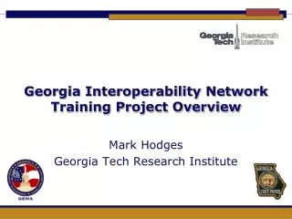 Georgia Interoperability Network Training Project Overview