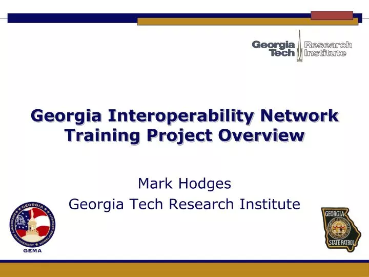 georgia interoperability network training project overview