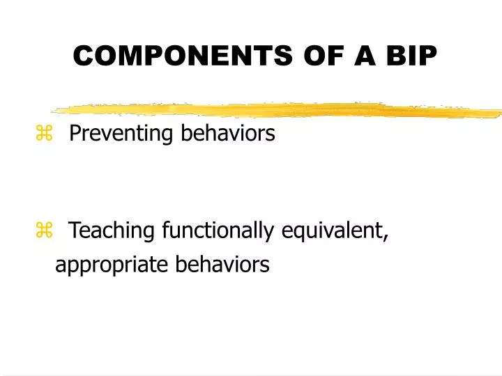 components of a bip