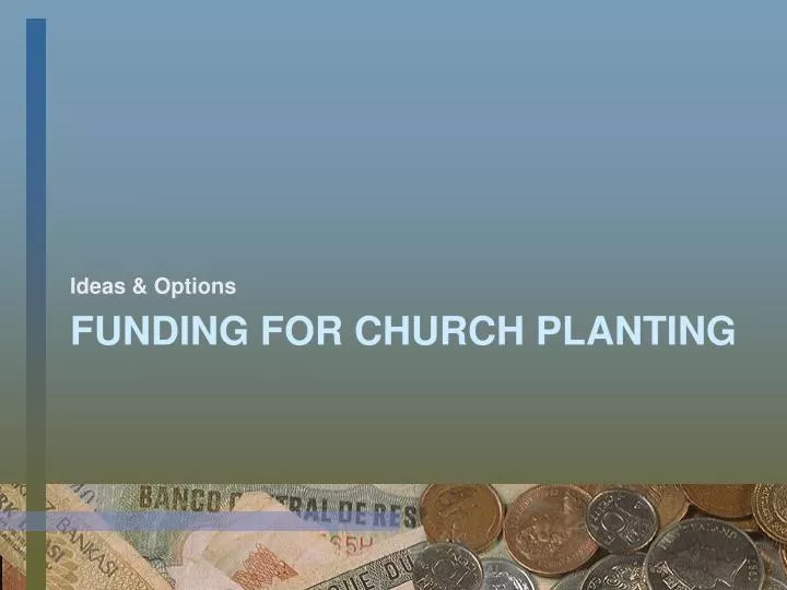 funding for church planting