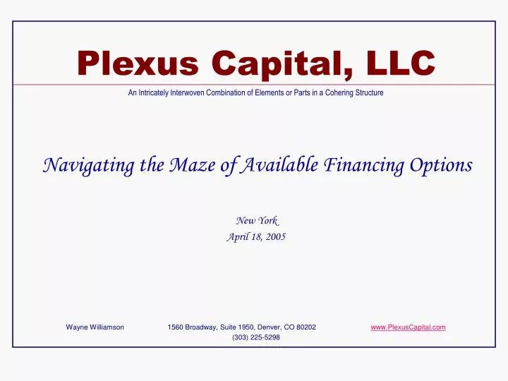 plexus capital llc