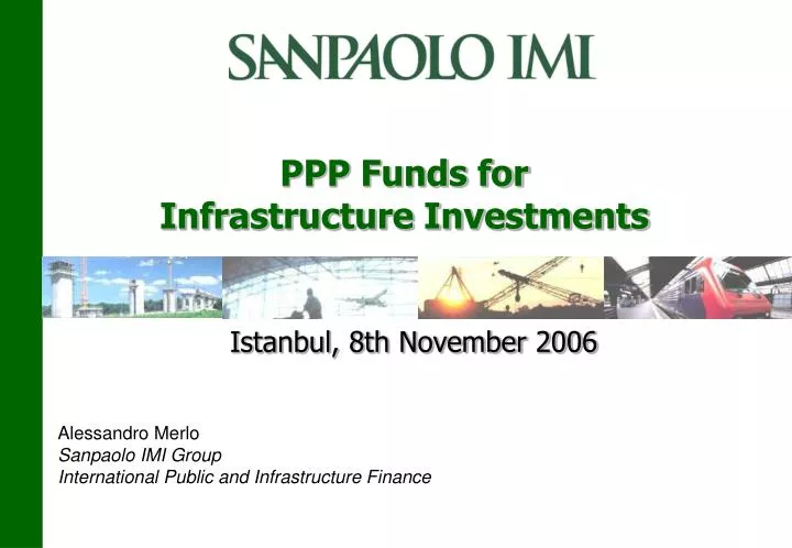ppp funds for infrastructure investments