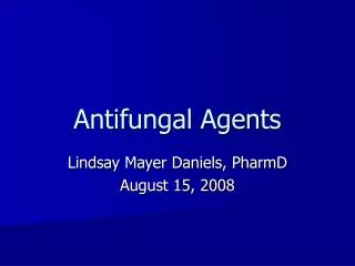 Antifungal Agents