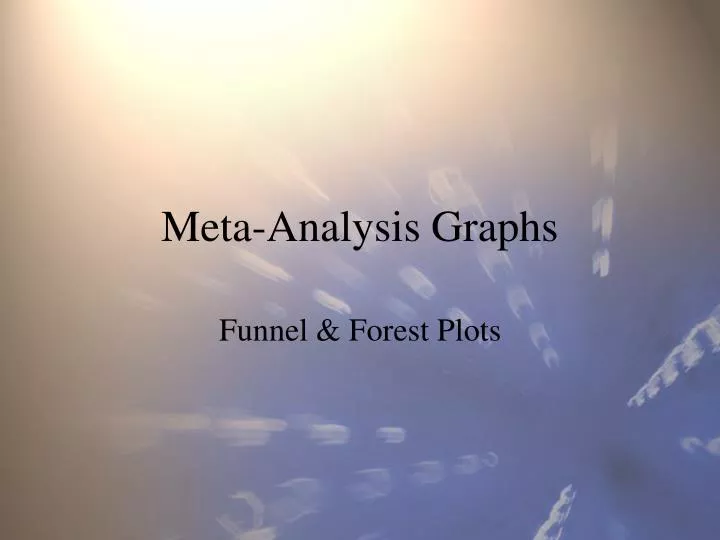 meta analysis graphs