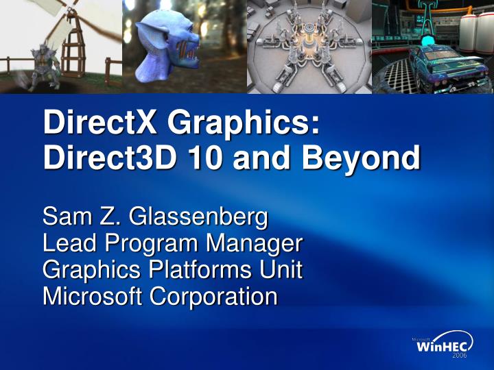 directx graphics direct3d 10 and beyond