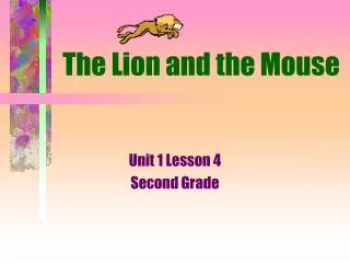 the lion and the mouse