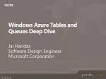 Windows Azure Tables and Queues Deep Dive - slide 1