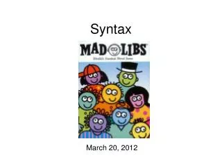 syntax