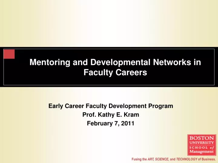 mentoring and developmental networks in faculty careers