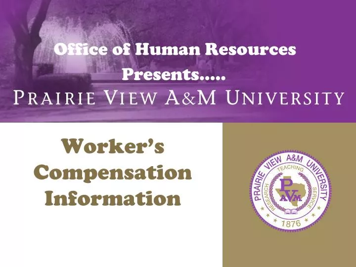 office of human resources presents