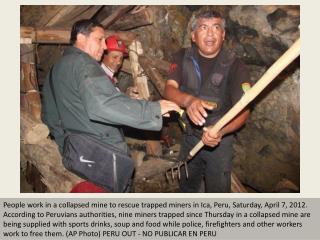 Trapped Peru miners