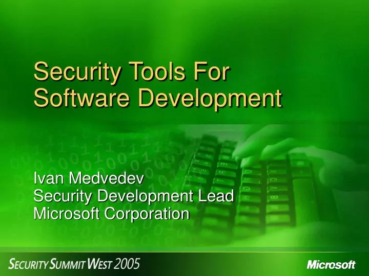 security tools for software development
