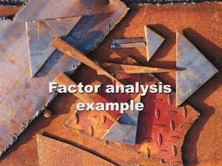 Factor analysis example