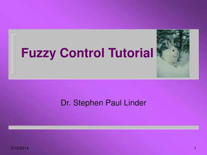 fuzzy control tutorial