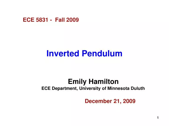 inverted pendulum