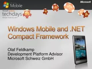 Windows Mobile and .NET Compact Framework