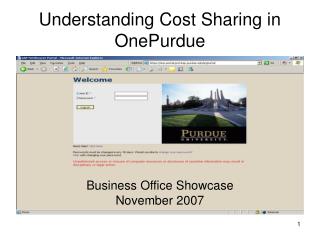 Understanding Cost Sharing in OnePurdue