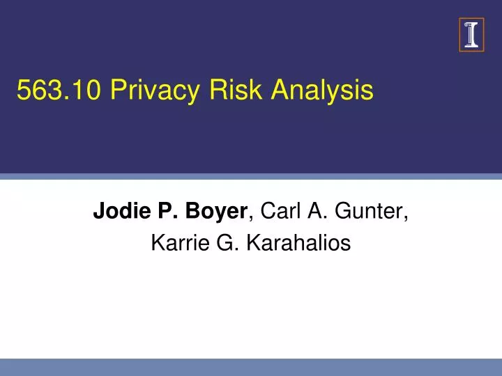 563 10 privacy risk analysis