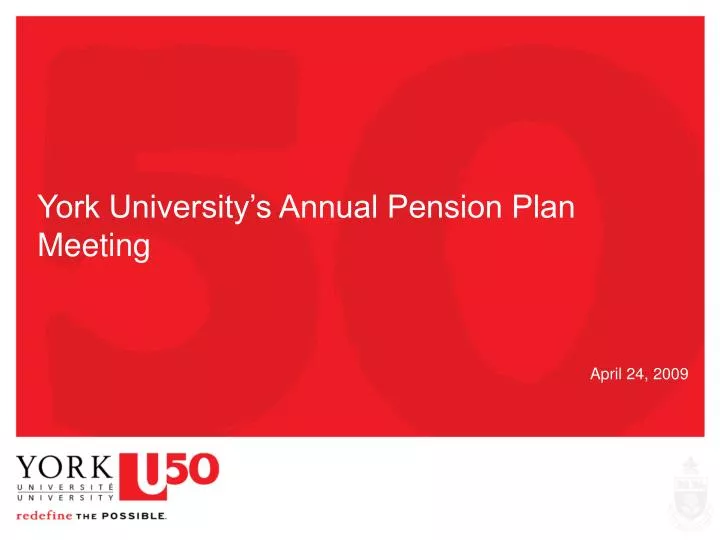 york university s annual pension plan meeting