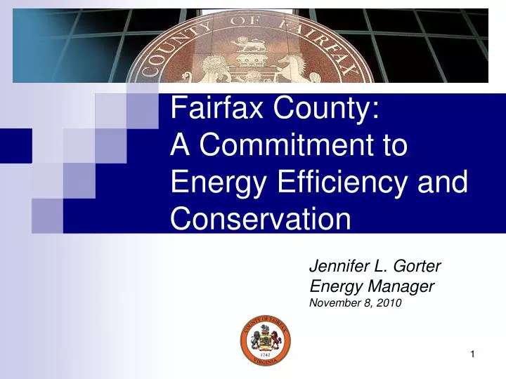 fairfax county a commitment to energy efficiency and conservation