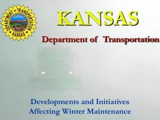 KANSAS Department of Transportation