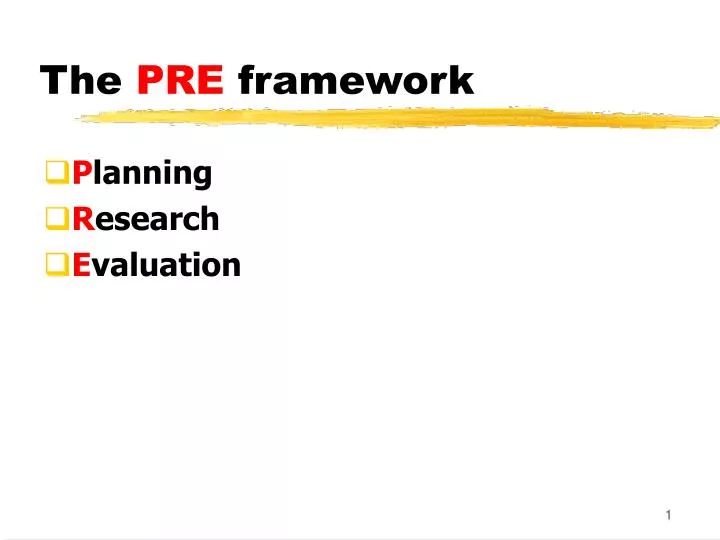 the pre framework