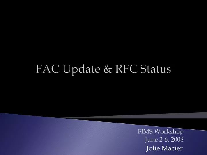 fac update rfc status