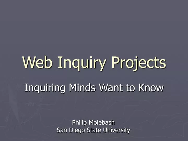 web inquiry projects