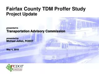 Fairfax County TDM Proffer Study