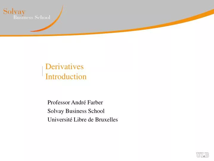 derivatives introduction