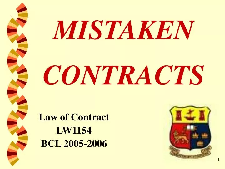 mistaken contracts