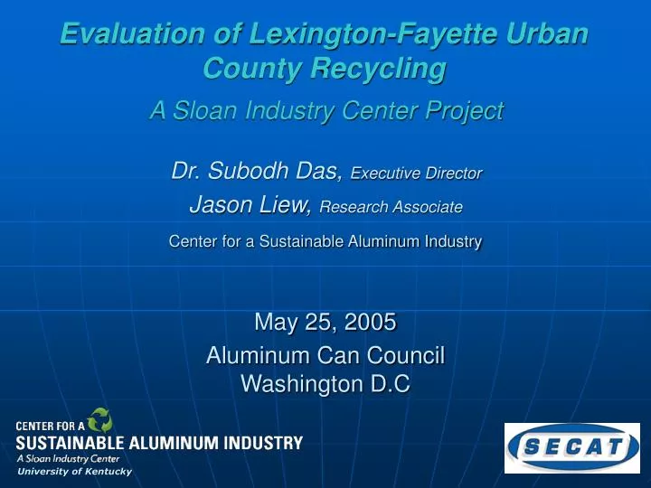 evaluation of lexington fayette urban county recycling