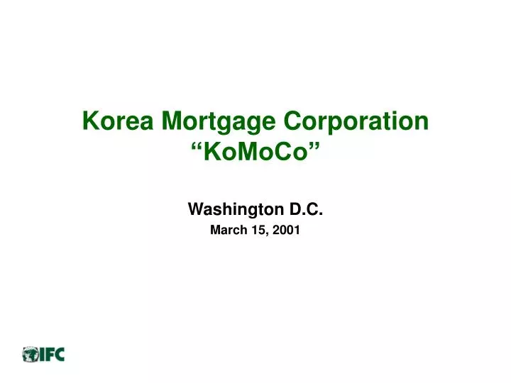 korea mortgage corporation komoco