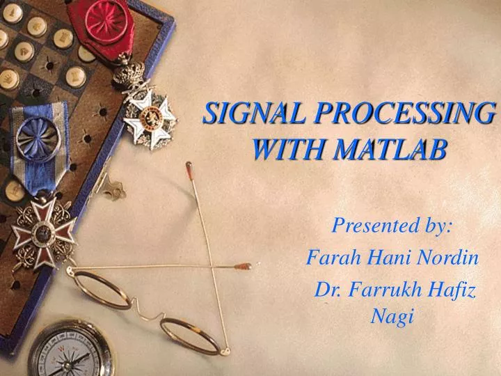 signal processing with matlab
