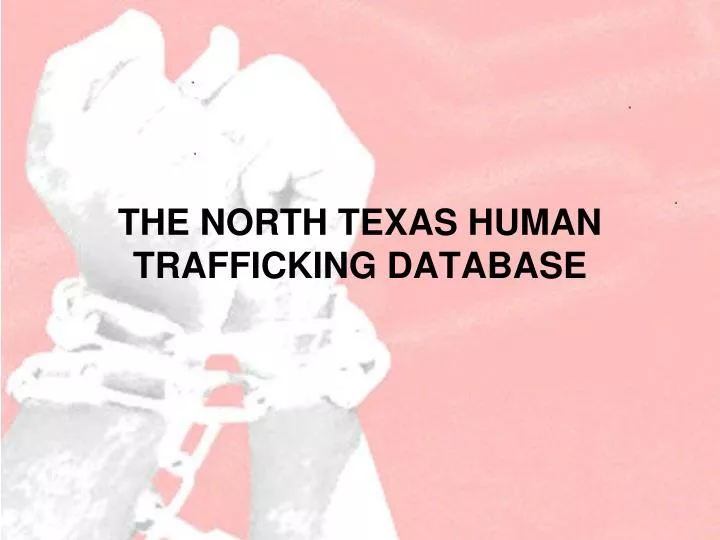 the north texas human trafficking database