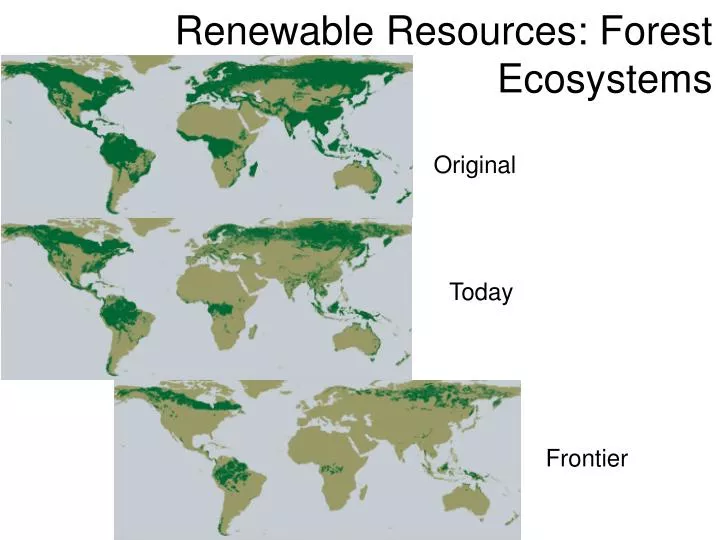 renewable resources forest ecosystems