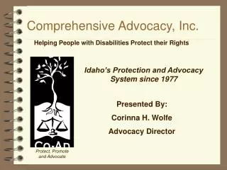 Comprehensive Advocacy, Inc.